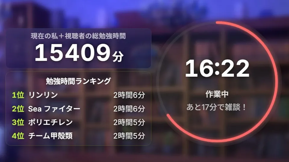 オンライン自習室のビジュアル